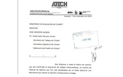 ATECH solicitó que sea rectificada la asignación de códigos en recibos de haberes