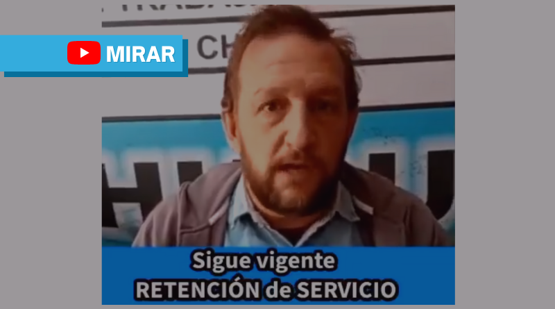 Continúa la Retención de Servicio luego de la reunión de hoy