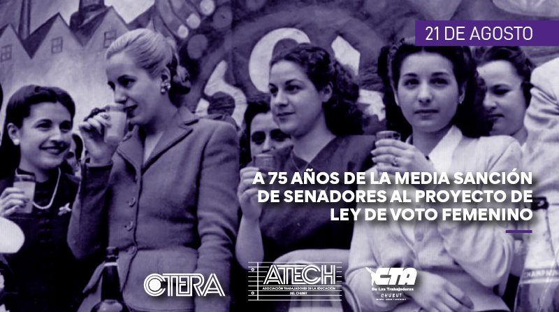 A 75 años de la media sanción al Proyecto de Ley de Voto Femenino