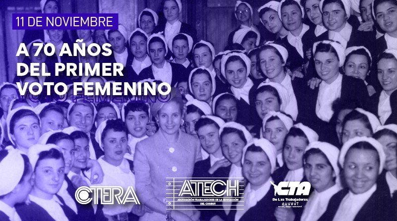 A 70 años del primer voto femenino