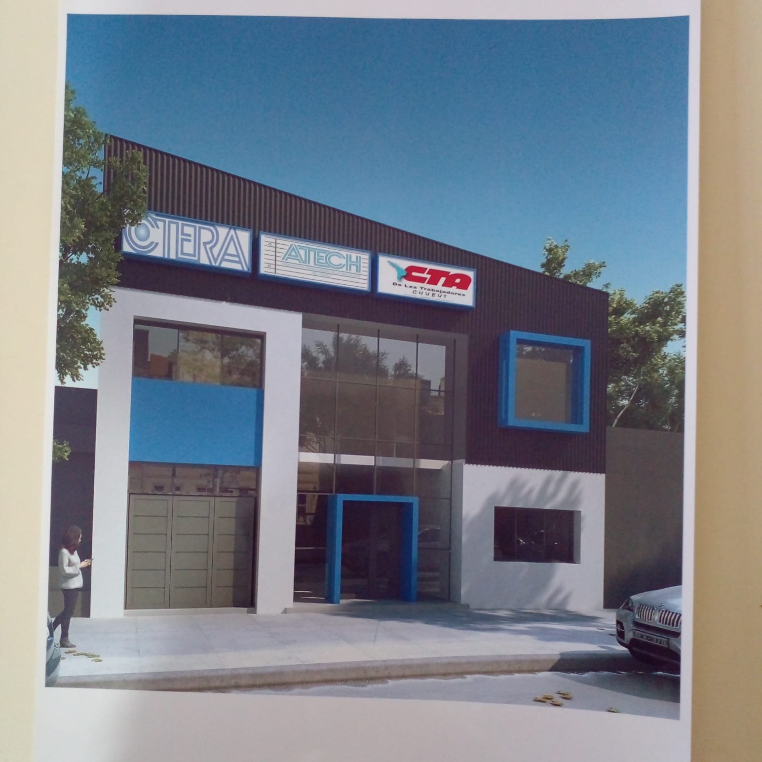 Avanza la obra de la nueva sede de ATECh en Rawson