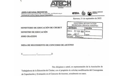 Solicitud extensión de la instancia de capacitación del concurso