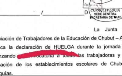 Paro 27 de febrero: Notificación formal de la huelga