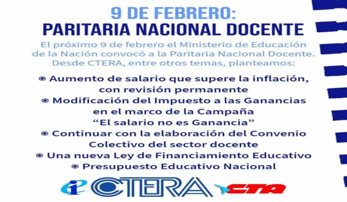 Paritaria Nacional Docente CTERA