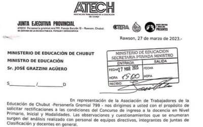 Solicitud de rectificaciones a las condiciones del Concurso de ingreso a la docencia