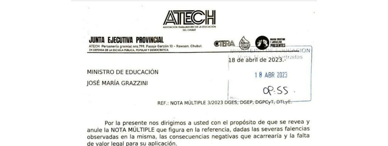 Anulación nota múltiple portada